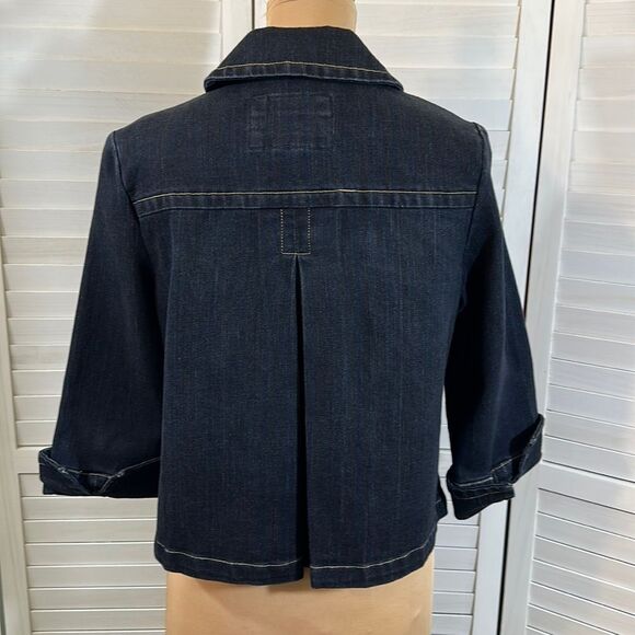 A.M.I. Y2K Jean Jacket Size Small 3/4 Sleeve NWOT - Picture 9 of 13